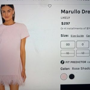 LIKELY Marullo Dress Never Worn - Pink Size 2